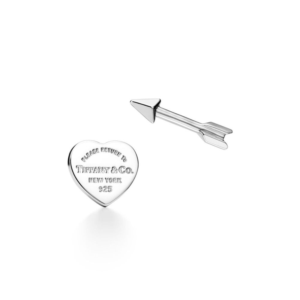 New! Never worn! Tiffany & Co. Silver Heart and Arrow Earrings